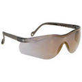 Single Piece Lens Wraparound Safety/Sun Glasses Gold Mirror Lens